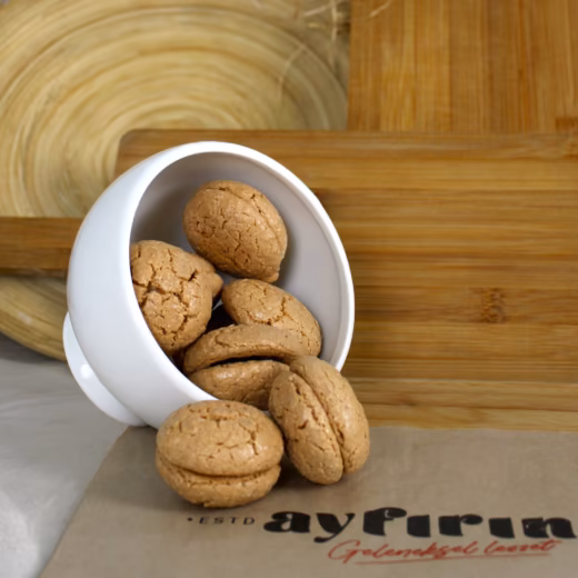 Fındık Ezmeli Acı Badem Kurabiyesi 160 gr – Görsel 1